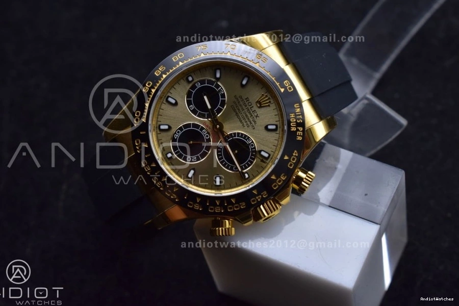 Steel flex 765 Daytona Best Stretchable Oyster 904L Strap 116518 YG Edition Dial 1:1 on DD VSF 0716